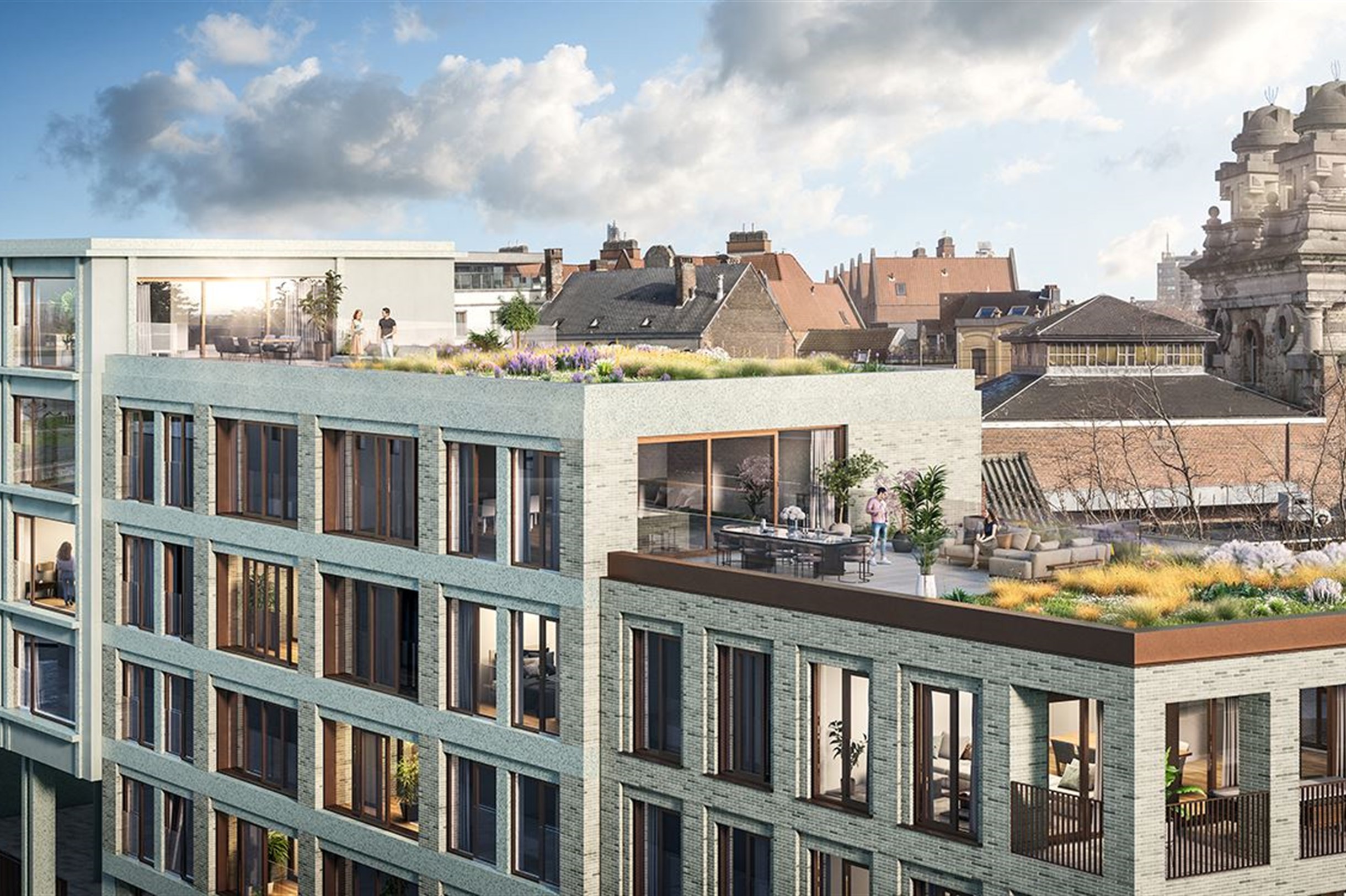 Penthouses met gigantische terrassen